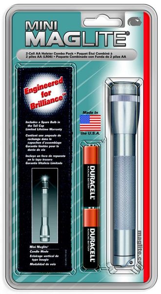 Maglite - AA Holster Combo Pack - Pewter