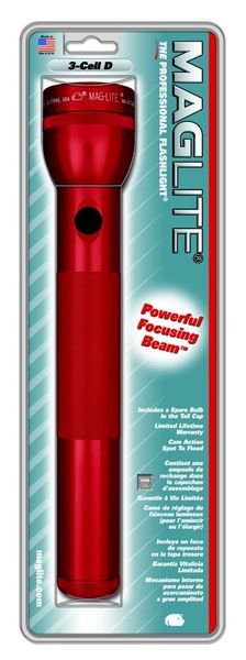 Maglite - 3D Cell Hang pack With Clamps - Red