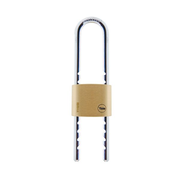Yale - 5cm Brass Removable Shackle Padlock