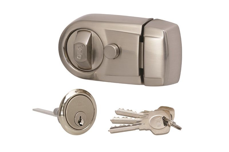 Yale - Y3 Night Latch - Satin Nickel Finish