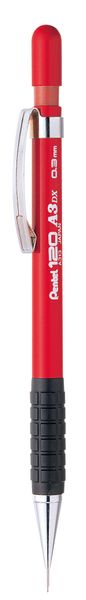 Pentel 120 A3 0.3mm Mechanical Pencil - Red Barrel