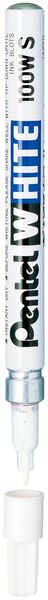 Pentel 100W Fine Bullet Tip White Marker