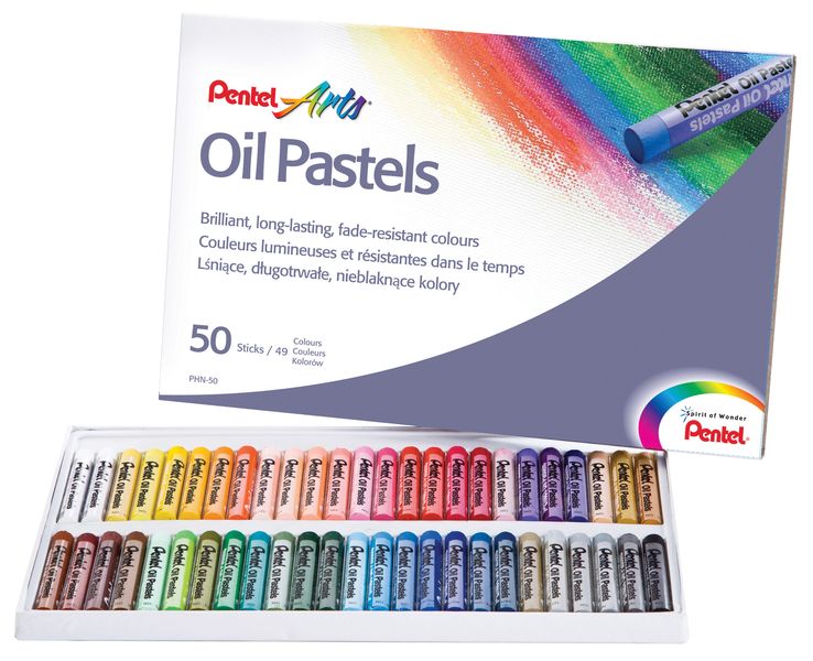 Pentel 50 Oil Pastels Set