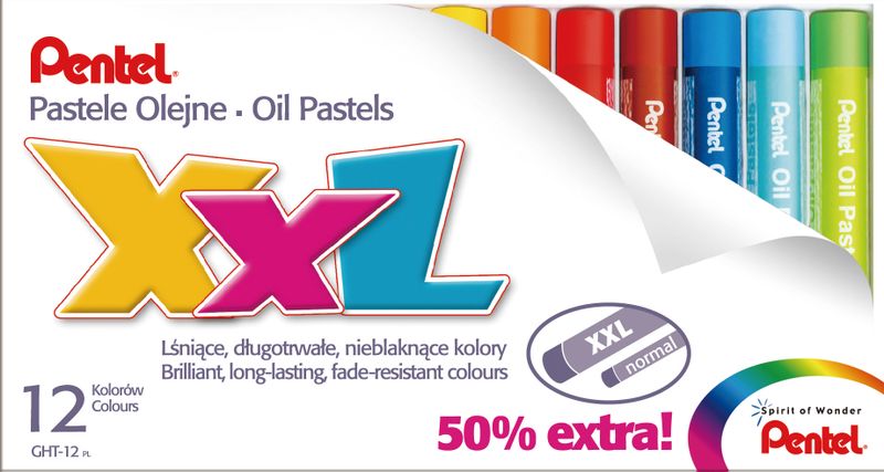 Pentel 12 XXL Oil Pastels Set