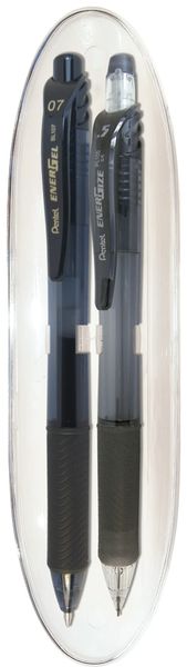 Pentel Energel X Pen &amp; Pencil Gift Set - Black