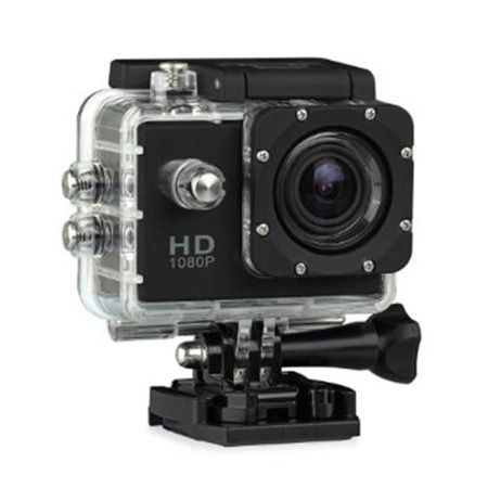 Waterproof HD Sports Camera 1080P - Black