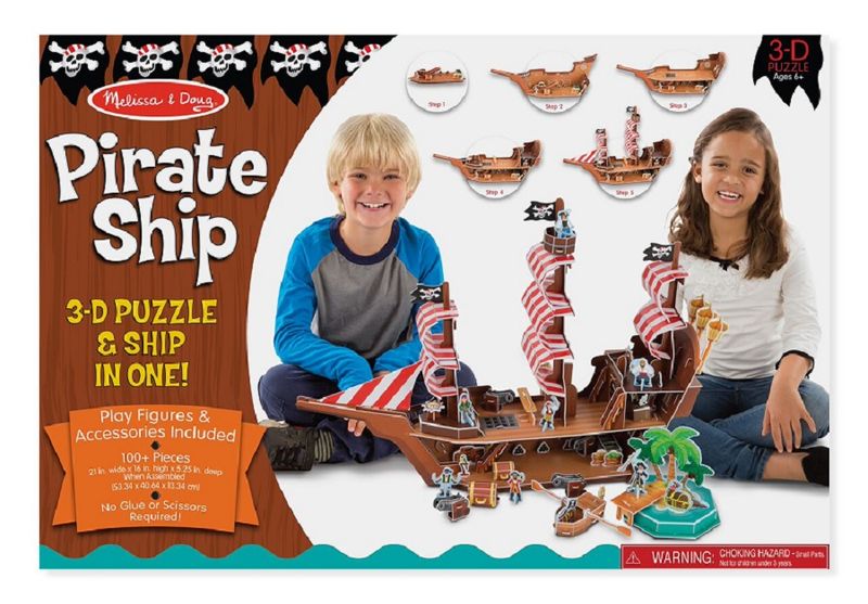 Melissa &amp; Doug Pirate Ship 3D Puzzle