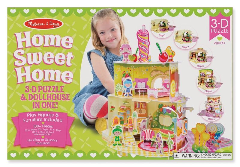 Melissa &amp; Doug Home Sweet Home 3D Puzzle