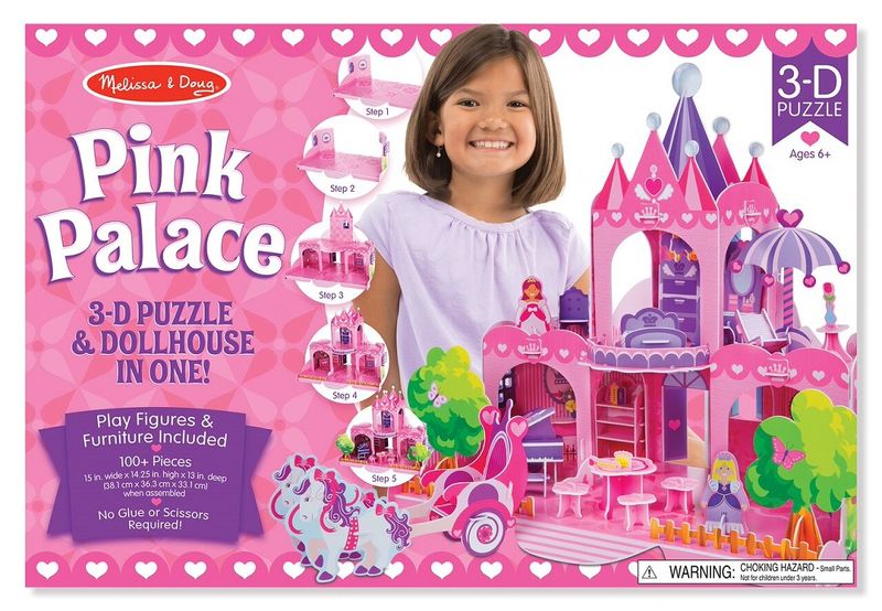 Melissa &amp; Doug Pink Palace 3D Puzzle