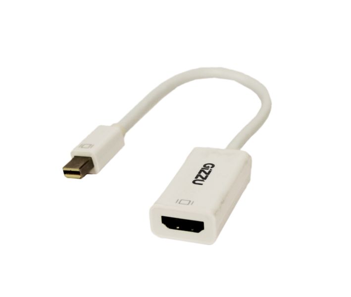 Gizzu Mini Display Port To HDMI Adapter - White