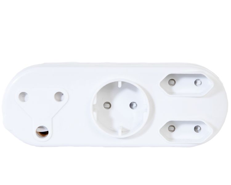 Nexus - Plug Adaptor - 1 x 16A- 2 x 5A- 1 x Schuko Power On