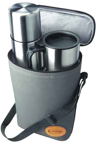 Isosteel - Touring Set With Bag - Silver