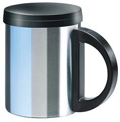 Isosteel - 240ml Double Wall Mug - Silver