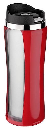 Isosteel - 400ml Mug With Screw Top - Red