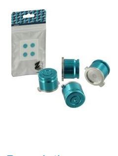 Zedlabz - Alloy Metal Bullet Buttons X4 - Blue (PS4)