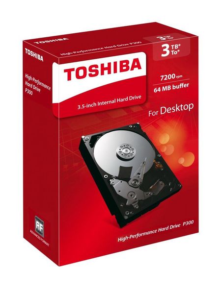Toshiba 3TB 3.5" Internal Hard Drive P300 Desktop