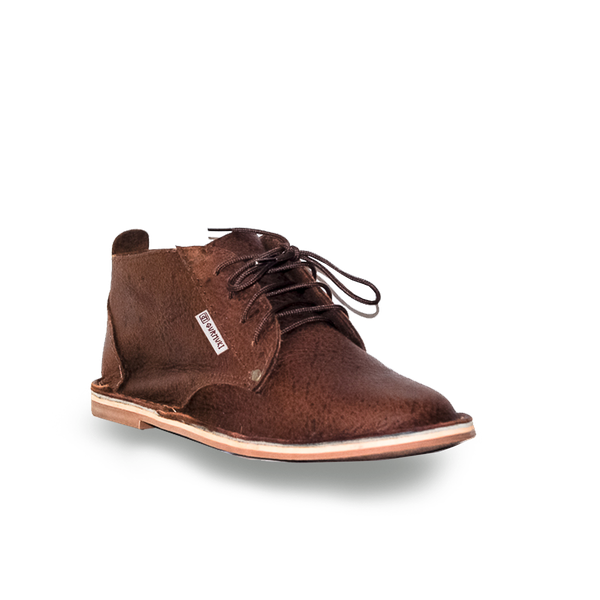 Gurmuki Ladies Kudu Leather Ankle Vellie - Butterscotch