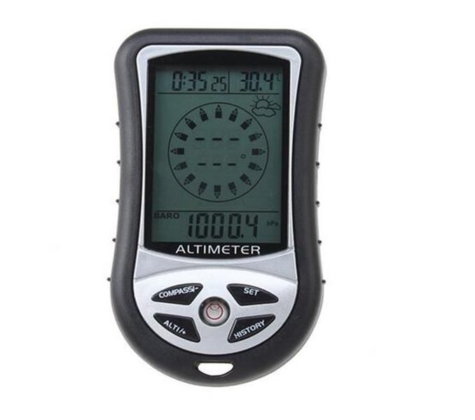 4 In 1 Digital Mini Compass Altimeter Thermometer Barometer For