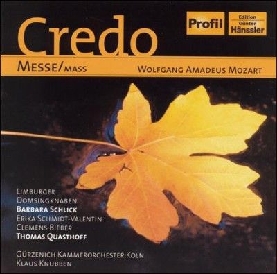 Barbara Schlick - Mozart: Credo Mass (CD)