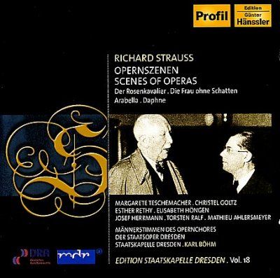 Saxonian Staatskapel - Strauss: Opera Scenes (CD)