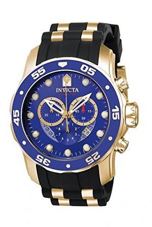 Invicta Men's 6983 Pro Diver Collection Chronograph Blue Dial Black Polyurethane Watch (Parallel Import)