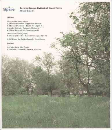 Various - Spire: Live In Geneva Cathedral Saint (CD)