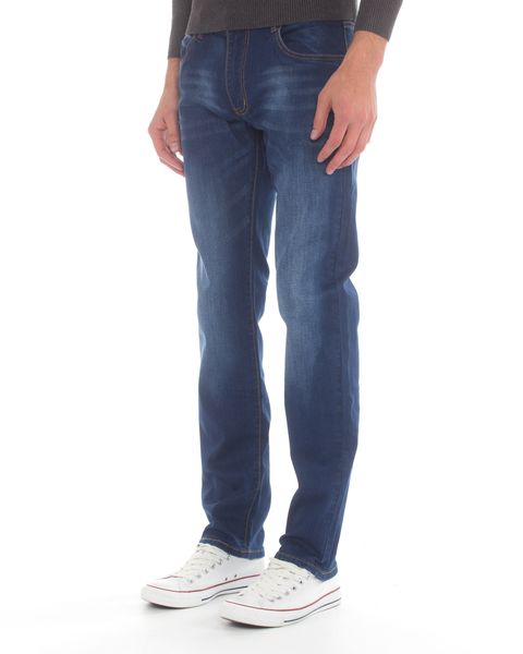 Jack-Lee Men's J'16 Straight-Leg Jeans - Blue