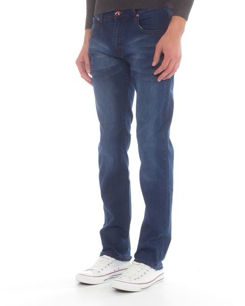 Top Warrior Men's T'35 Straight-Leg Jeans - Blue