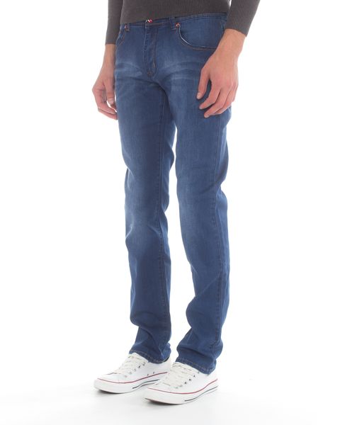 Top Warrior Men's T'01 Straight-Leg Jeans - Blue