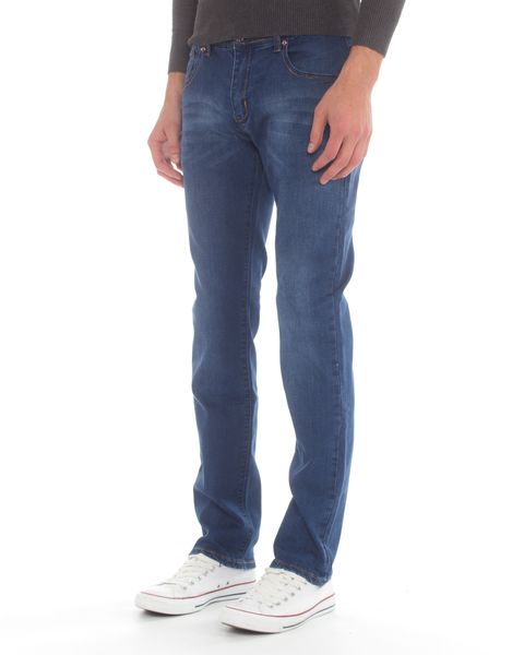 Top Warrior Men's T'02 Straight-Leg Jeans - Blue