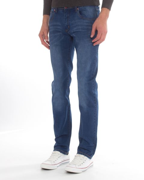Top Warrior Men's T'03 Straight-Leg Jeans - Blue