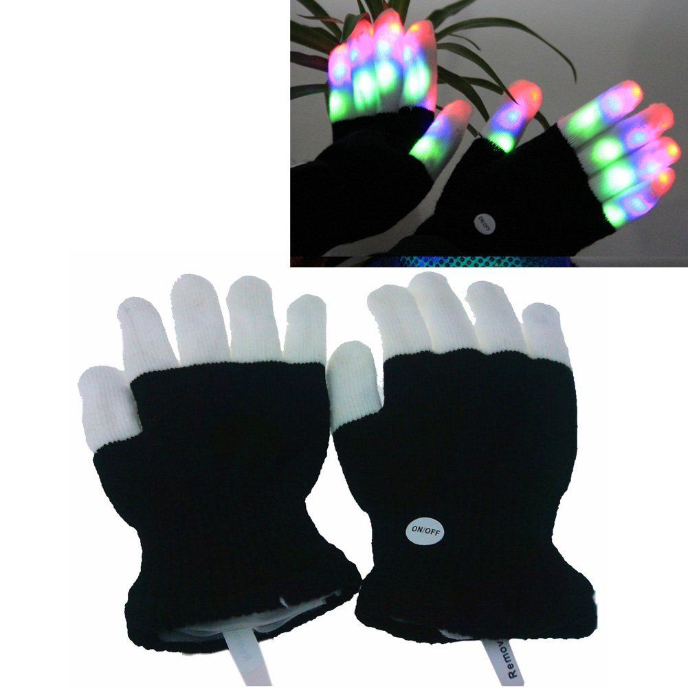 led finger gloves