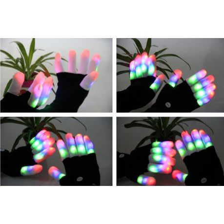 led finger gloves