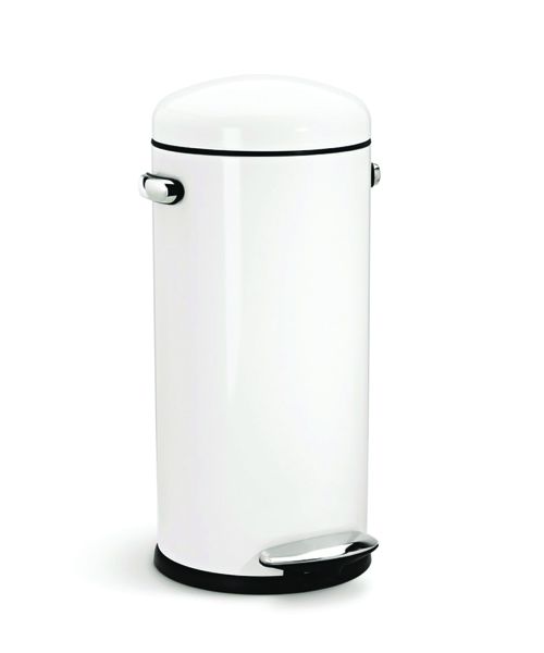 SimpleHuman - 30 Litre Retro - White