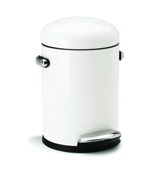 SimpleHuman - 4.5 Litre Retro - White