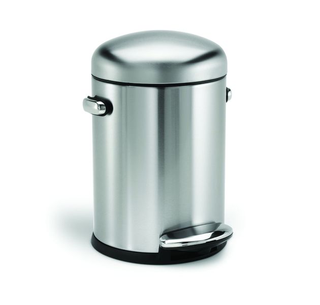 SimpleHuman - 4.5 Litre Retro - Deluxe Brushed Steel