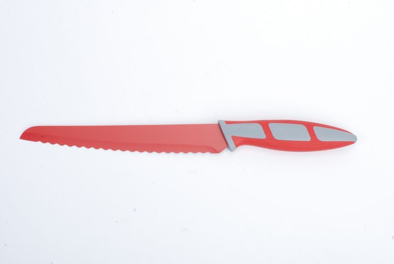 Kitchen Dao - RV2235 8 Inch Non-Stick Bread Knife - Red