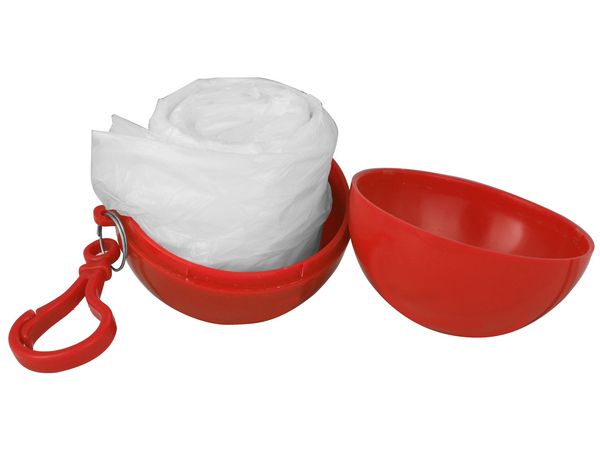 Marco Poncho Ball Keyring - Red