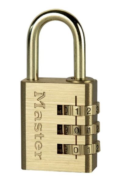 Master Lock 30mm Brass Re-Settable Combination Padlock