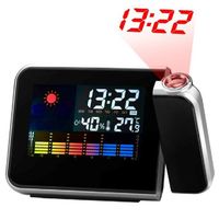 Digital LCD Alarm Clock Weather Station Projection Calendar