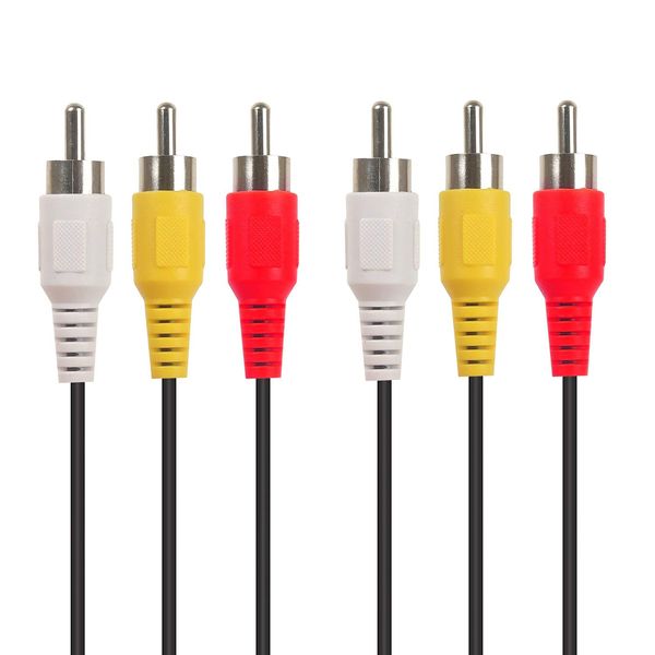 RCA 3-Way Plug To 3 RCA 3-Way Audio Video Cable