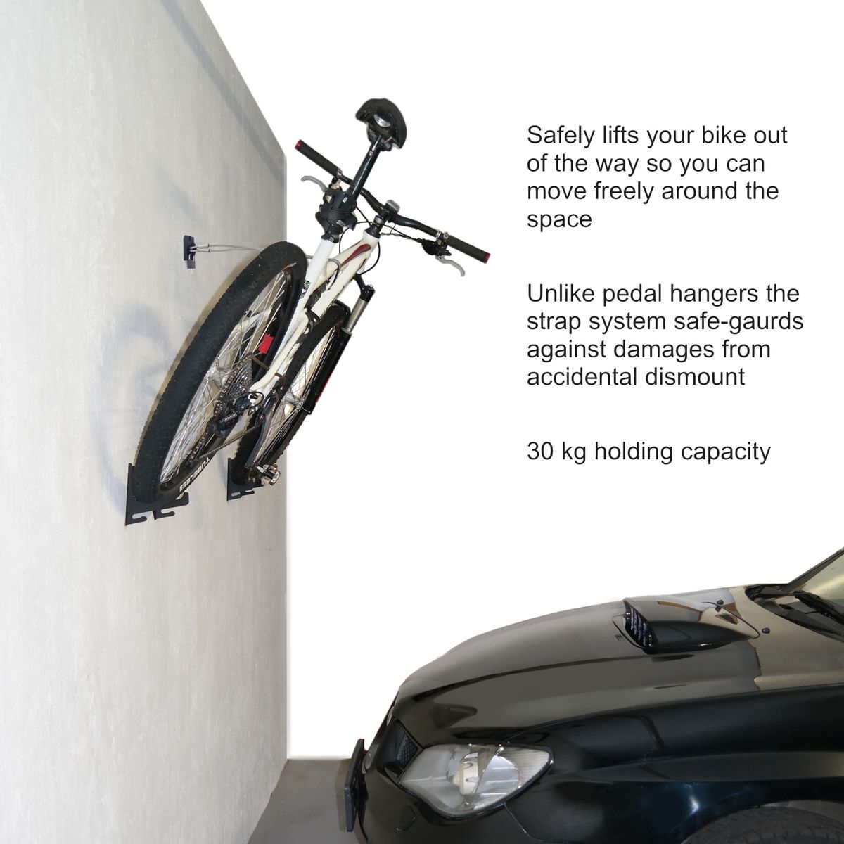 wall mounted bike hanger rack