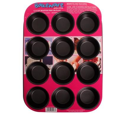 Bakeware Non Stick Muffin Pan - 12 Cups