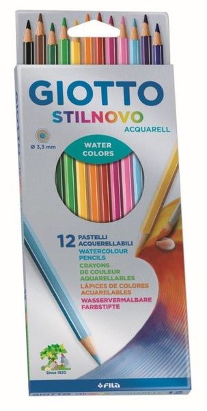 Giotto Stilnovo Aquarelle 12 Coloured Pencils