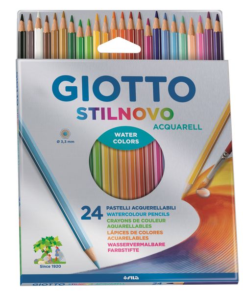Giotto Stilnovo Aquarelle 24 Coloured Pencils