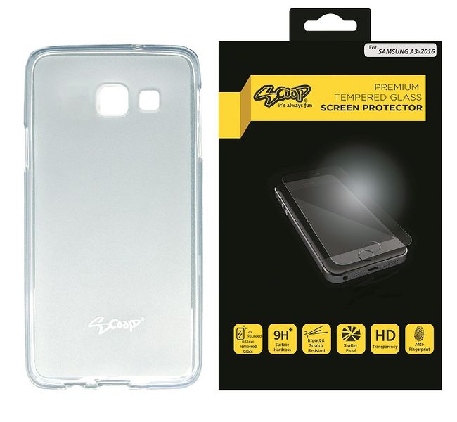 Scoop Bundle for Samsung A3-2016 - Clear