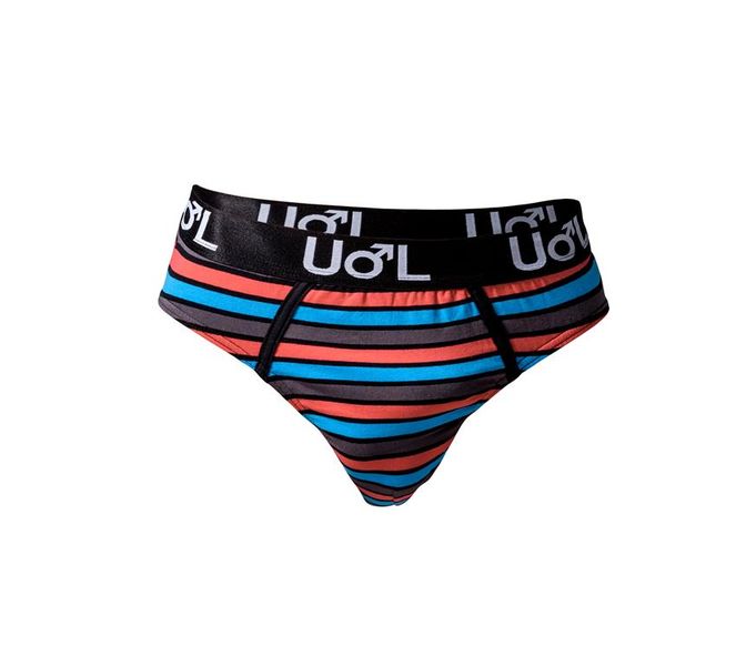 Undeez Online Men's Multi Striped Fashion Brief (I5K8521) - Multi-Colour