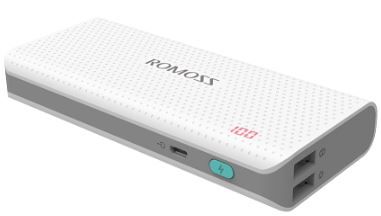 Romoss Sense 4 10400 mAh Power Bank - White