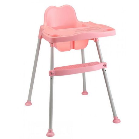 pink high chair cover