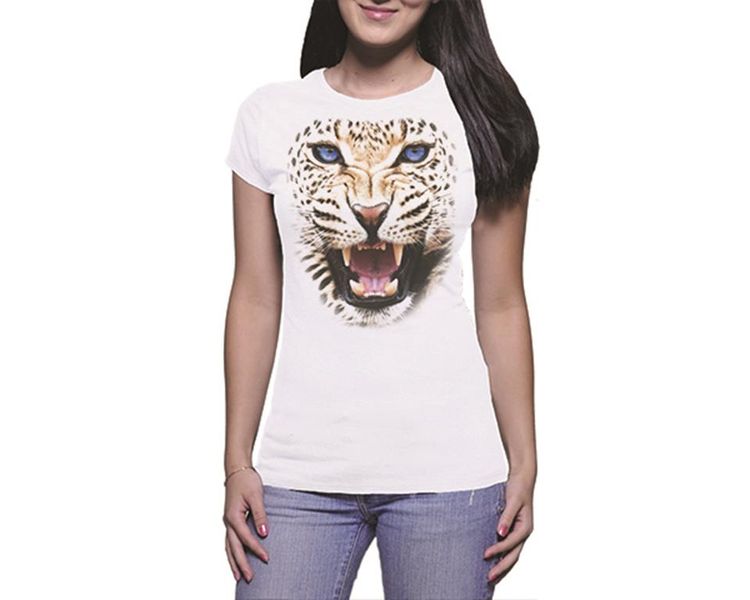 OTC Shop Leopard Ladies T-Shirt - White